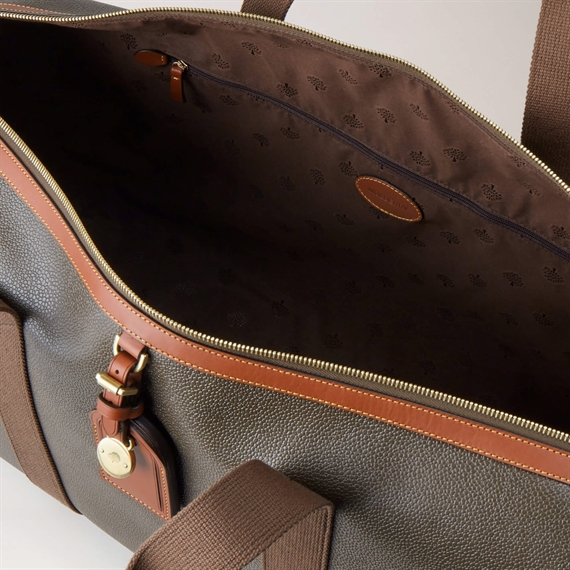 Mulberry Heritage Medium Clipper Mole & Cognac Scotchgrain & Flat Calf